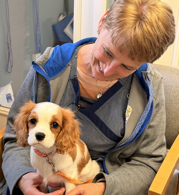 Barb with a puppy